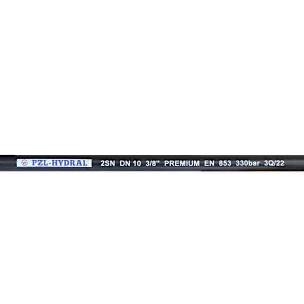 Wąż hydrauliczny do zakuwania DN10 2-oplotowy 330 Bar ( krążki 44m - 55m ) HYDRAL widoczna cena za 1 mb
