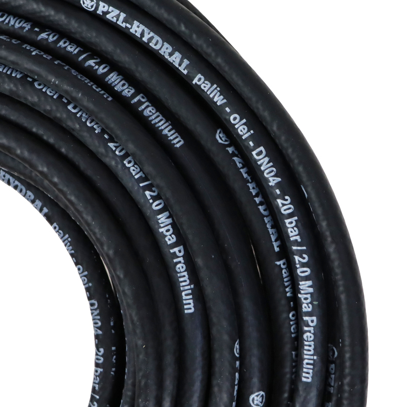 Wąż do paliw olei DN04 FI-4 20 bar 2.0 Mpa 20m Premium HYDRAL widoczna cena za 1 mb