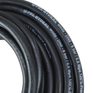 Wąż do układu chłodzenia i gorącej wody - EPDM DN08 - 6 bar / 0.6 Mpa 120°C - 20m Premium HYDRAL widoczna cena za 1 mb