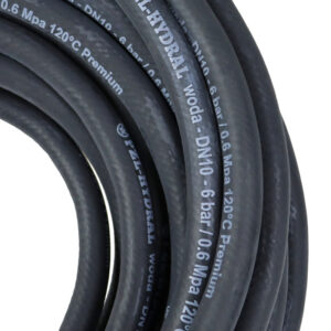 Wąż do układu chłodzenia i gorącej wody - EPDM DN10 - 6 bar / 0.6 Mpa 120°C - 20m Premium HYDRAL widoczna cena za 1 mb