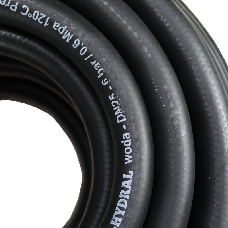 Wąż do układu chłodzenia i gorącej wody - EPDM DN25 - 6 bar / 0.6 Mpa 120°C - 20m Premium HYDRAL widoczna cena za 1 mb