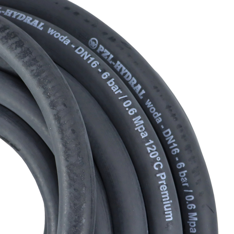 Wąż do układu chłodzenia i gorącej wody - EPDM DN16 - 6 bar / 0.6 Mpa 120°C - 20m Premium HYDRAL sprzedawnay na metry