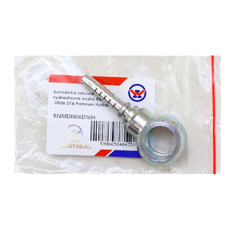 Końcówka zakucie hydrauliczne oczko RNM DN06 D16 Premium PZL HYDRAL - Image 4