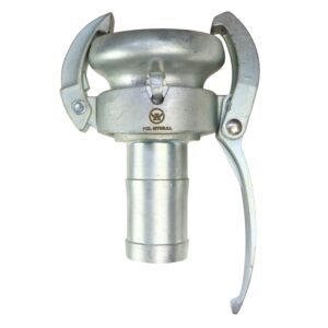 Gniazdo złącza dźwigniowego PERROT z końcówką wyoblaną do węża kompletne z uszczelką wersja ciężka 70-50mm Premium HYDRAL