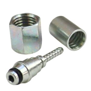 Końcówka zakucie węża termoplastycznego DKOL 3,4 06 DN04 S31 S32 nakrętka M12x1,5 przewody kabinowe PZL-Hydral