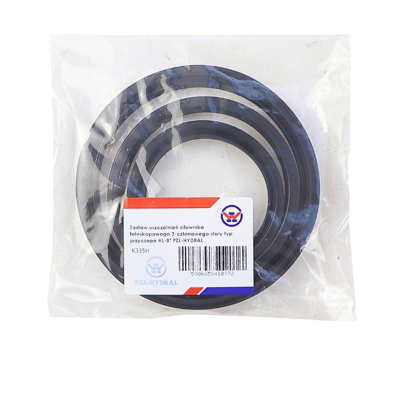 Zestaw uszczelnień siłownika teleskopowego 3-członowego stary typ przyczepa HL-8T PZL-HYDRAL - Image 3