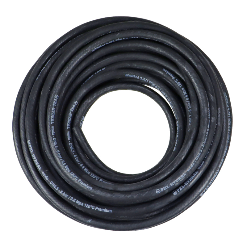 Wąż do układu chłodzenia i gorącej wody - DN6.3 - 6 bar / 0.6 Mpa 120°C - Premium HYDRAL sprzedawany na metry