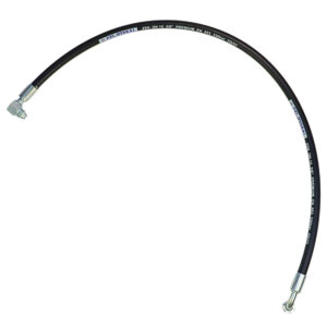 Przewód hydrauliczny 330 bar gwint wewnętrzny M18x1,5 kolanko / końcówka stożkowa ursus M20x1,5 L-1150mm DN10-2SN PZL-HYDRAL