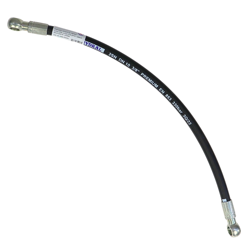 Przewód hydrauliczny 330 bar oczko D18 / oczko D18 DN10 L-600mm DN10-2SN PZL-HYDRAL