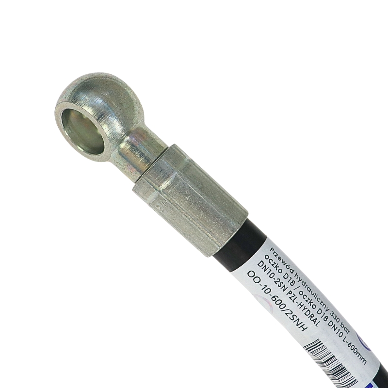 Przewód hydrauliczny 330 bar oczko D18 / oczko D18 DN10 L-600mm DN10-2SN PZL-HYDRAL - Image 2